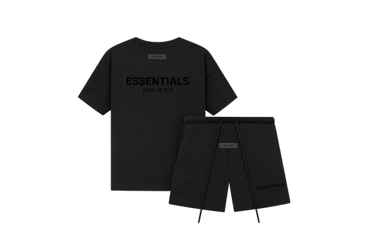Fear of God Essentials SS22 Men's Black T-Shirt and Shorts Set